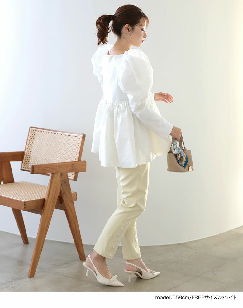 【最終値下げ】チューリップブラウス ホワイト チューリップブラウス【WHITE】 – ELLIE