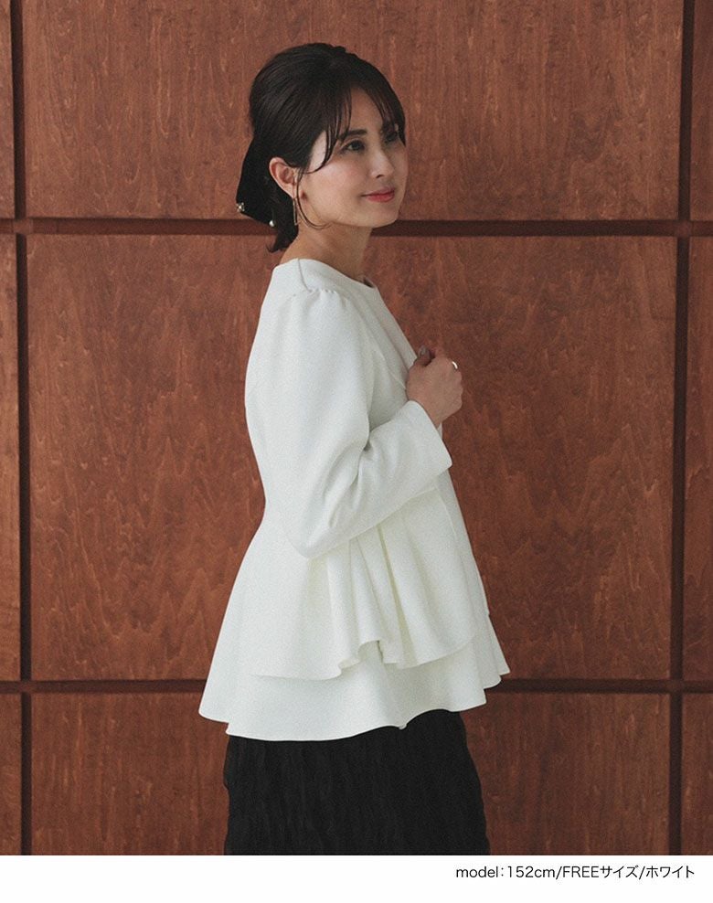★完売品★maaさんコラボ タックフレアトップス トップス レディース ピンク maaさんコラボ タックフレアトップス トップス レディース 秋【m857
